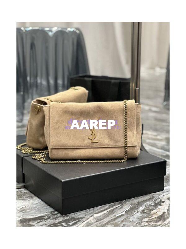 Replica YSL Saint Laurent Kate Medium Reversible In Suede And Smooth Leather 553804 Rosy Sand 17