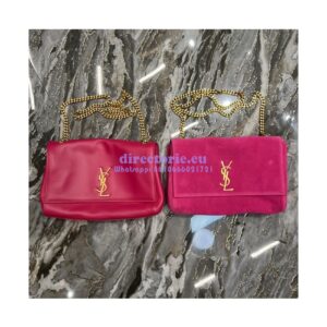 Replica YSL Saint Laurent Kate Medium Reversible In Suede And Smooth Leather 553804 Rosy Pink 2