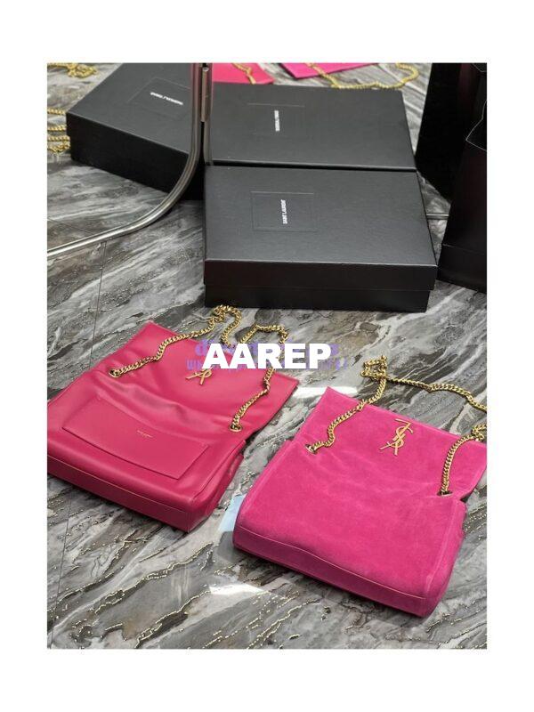 Replica YSL Saint Laurent Kate Medium Reversible In Suede And Smooth Leather 553804 Rosy Pink 6
