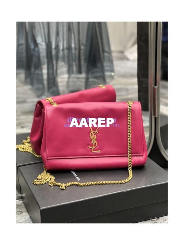 Replica YSL Saint Laurent Kate Medium Reversible In Suede And Smooth Leather 553804 Rosy Pink 7