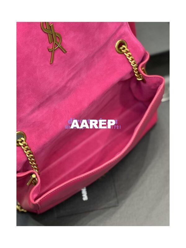 Replica YSL Saint Laurent Kate Medium Reversible In Suede And Smooth Leather 553804 Rosy Pink 12