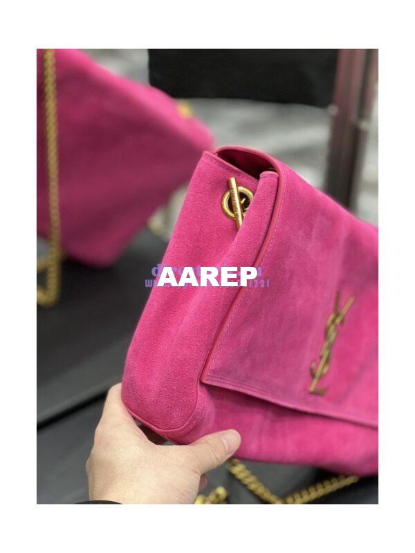 Replica YSL Saint Laurent Kate Medium Reversible In Suede And Smooth Leather 553804 Rosy Pink 20