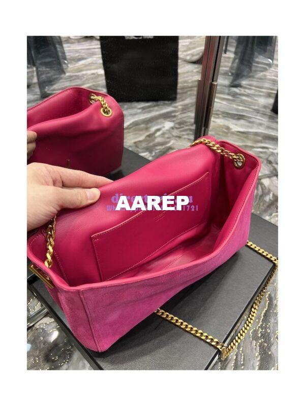 Replica YSL Saint Laurent Kate Medium Reversible In Suede And Smooth Leather 553804 Rosy Pink 21