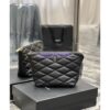 Replica YSL Saint Laurent Cassandra Medium Top Handle In Grain de poudre 578000 Fog 2