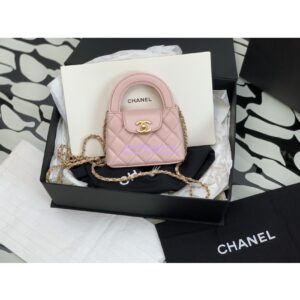 Replica Chanel Clutch with Chain Shiny Agen Calfskin AP3435 Pink