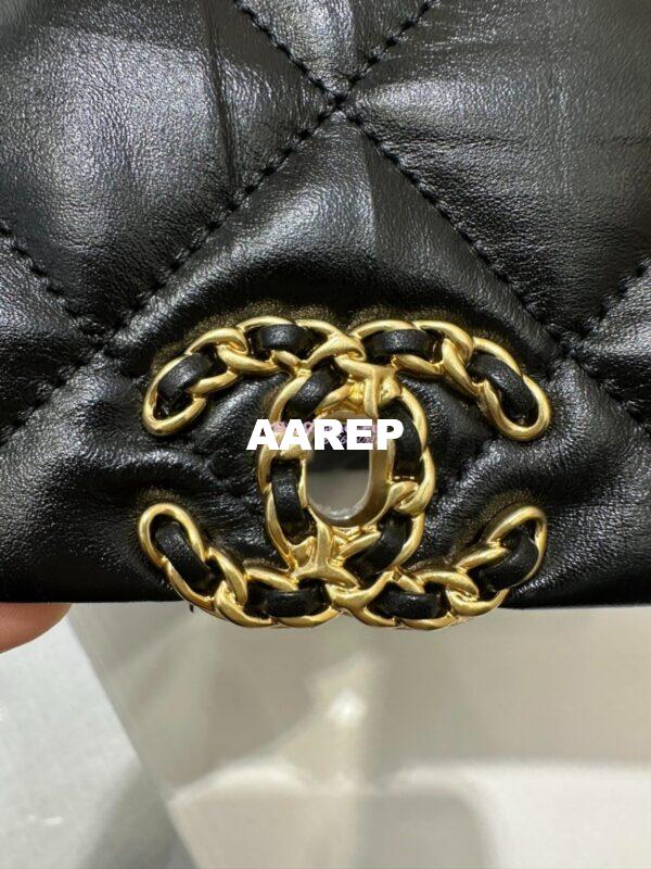 Replica Chanel 24FW Aged Calfskin Flap Chain Bag AS4423 Black 6