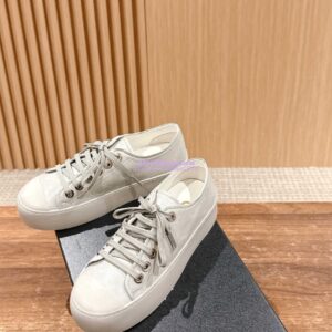 Replica Chanel Printed Lambskin Trainers G46368 Grey 2