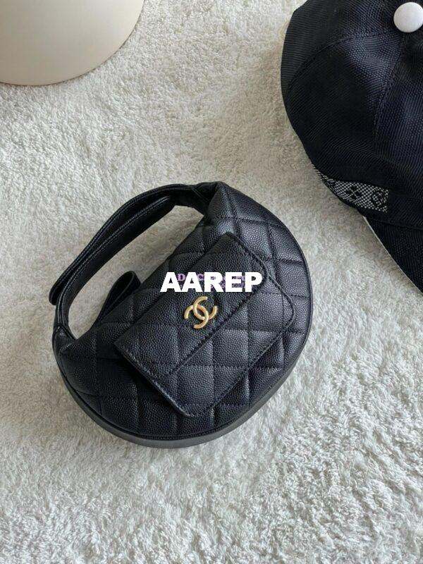 Replica Chanel Grained Calfskin Leather Clutch Bag AP3467