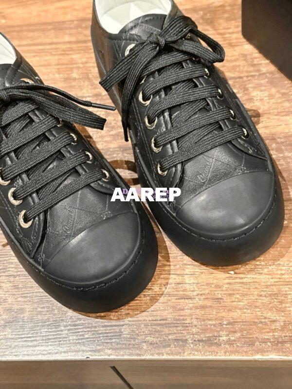 Replica Chanel Printed Lambskin Trainers G46368 Black 9