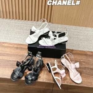 Replica Chanel SS25 Lambskin Sandals 25mm G46193 Light Pink