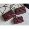 Replica Chanel CF 1112 Classic Flap Bag Qulited Grainy Caviar with Silver Hardware in White