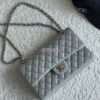 Replica Chanel CF 1112 Classic Flap Bag Qulited Grainy Caviar with Light Gold Hardware in Wine