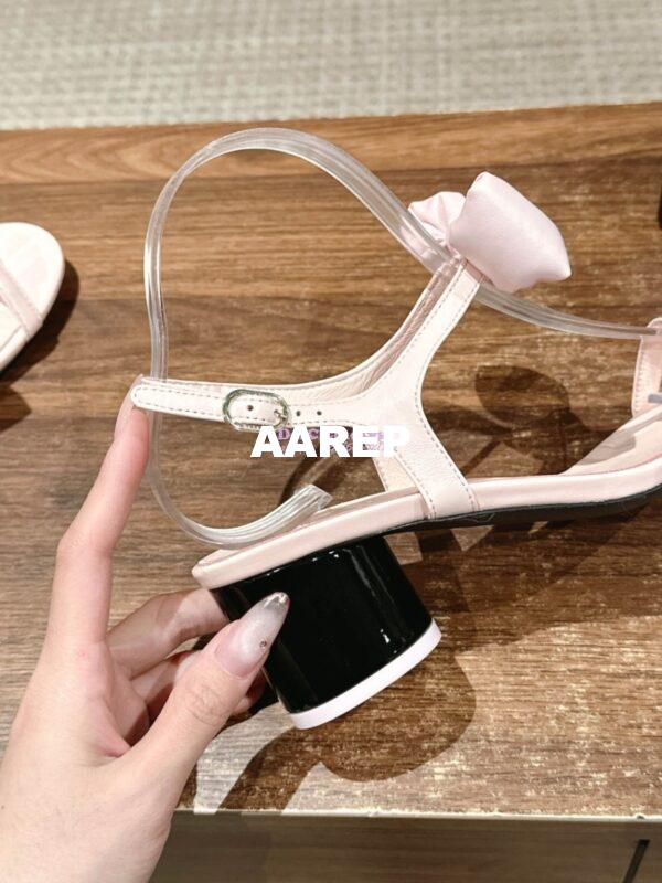 Replica Chanel SS25 Lambskin Sandals 55mm G46192 Light Pink 8