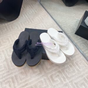 Replica Chanel SS25 Cotton Thongs 55mm G46202