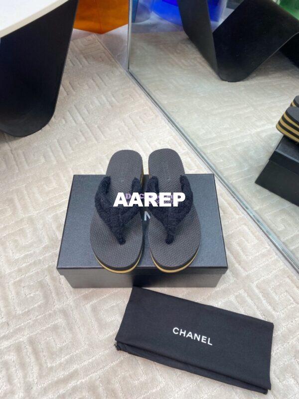 Replica Chanel SS25 Cotton Thongs 55mm G46202 3