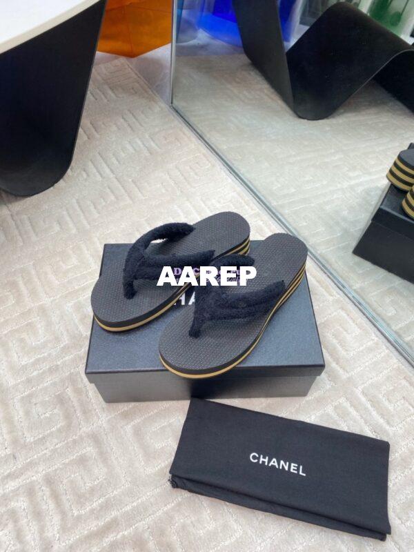 Replica Chanel SS25 Cotton Thongs 55mm G46202 4