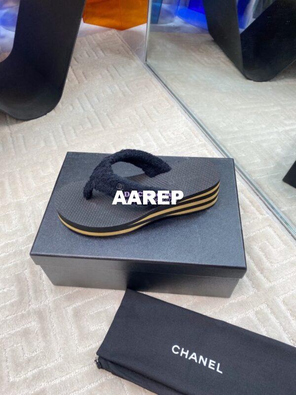 Replica Chanel SS25 Cotton Thongs 55mm G46202 5