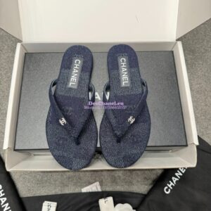 Replica Chanel SS25 Silk Lurex Thongs G46205