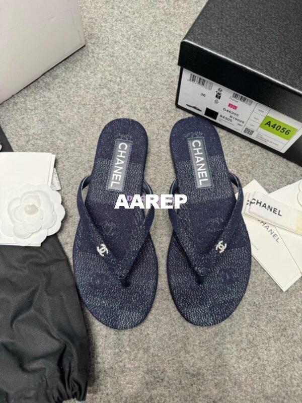 Replica Chanel SS25 Silk Lurex Thongs G46205 2