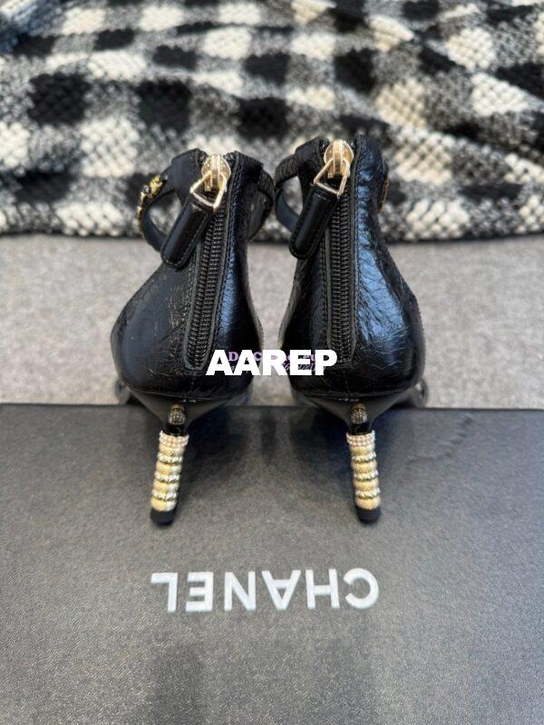 Replica Chanel 25SS Runway Collection Chain Embellished 7cm Heel Sandals G45677 8