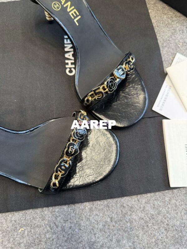 Replica Chanel 25SS Runway Collection Chain Embellished 7cm Heel Sandals G45677 9