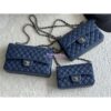 Replica Chanel Small Classic Flap CF Bag Quilted Caviar Shining Light Gold Hardware 20cm in Wine 2