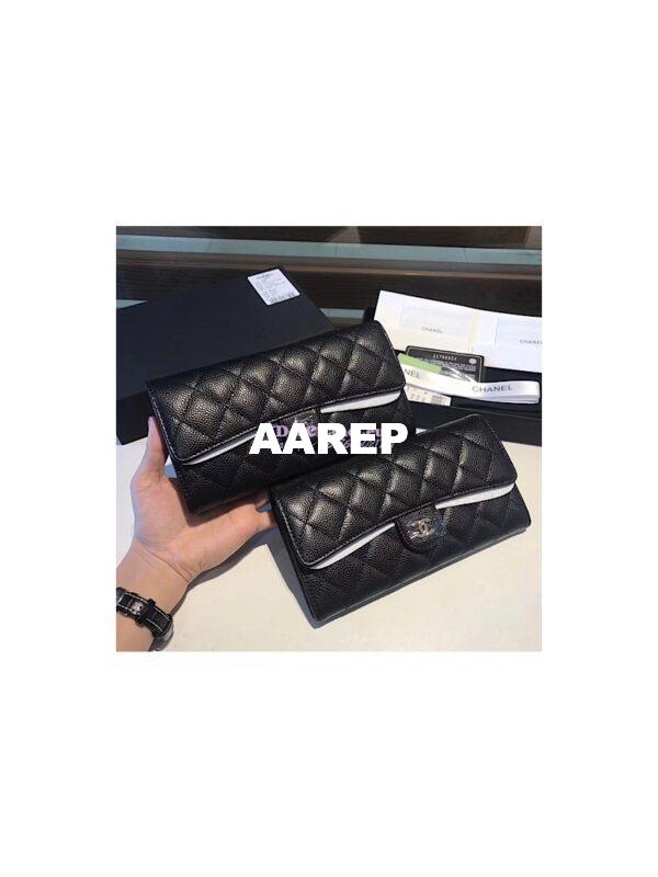 Replica Chanel Classic Flap Wallet in caviar leather A80758 3
