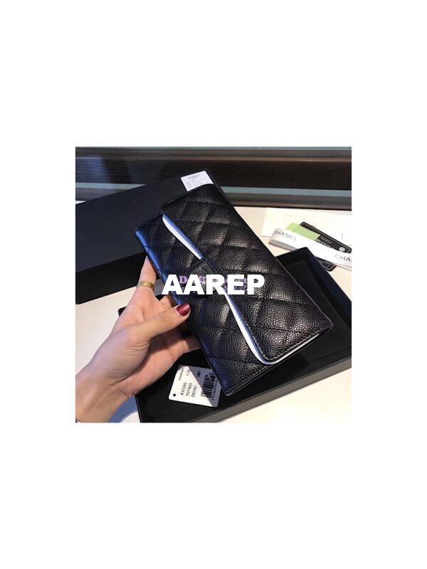 Replica Chanel Classic Flap Wallet in caviar leather A80758 6