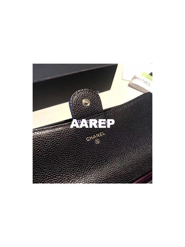 Replica Chanel Classic Flap Wallet in caviar leather A80758 10