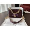 Replica Chanel Small Straight-Lined burgundy Flap Bag A91864