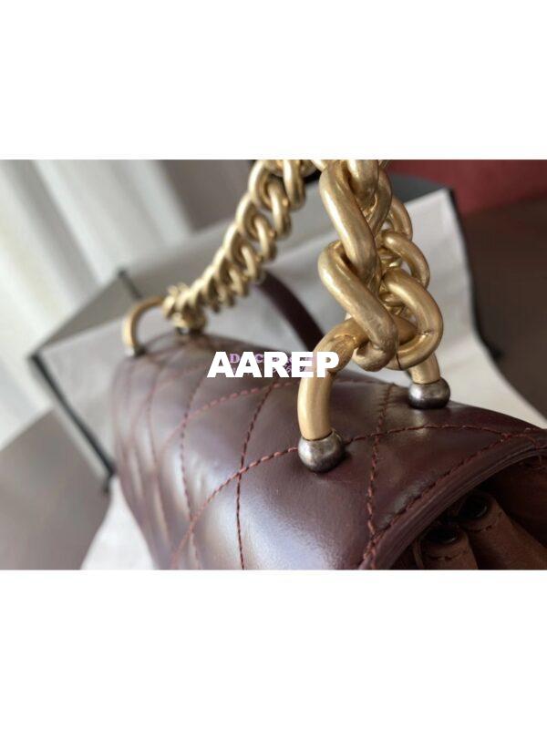 Replica Chanel Small Straight-Lined burgundy Flap Bag A91864 4
