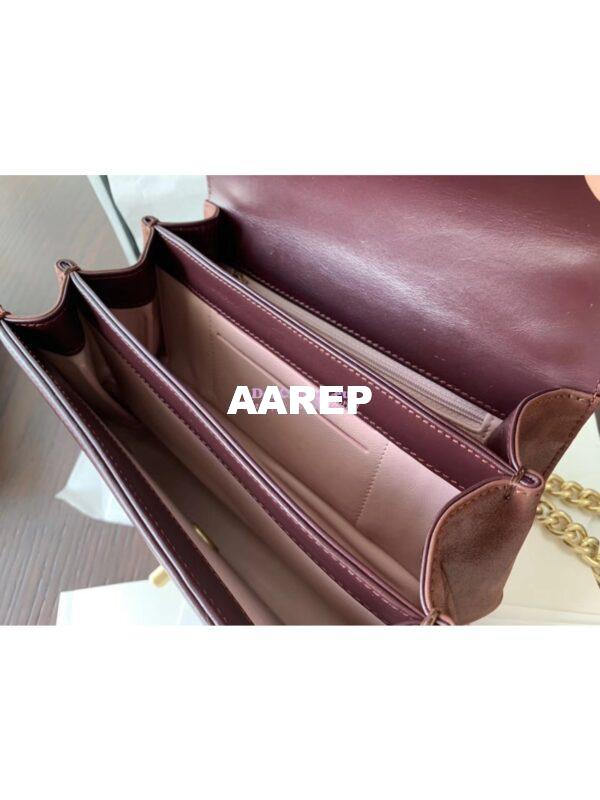 Replica Chanel Small Straight-Lined burgundy Flap Bag A91864 6
