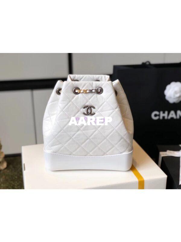 Replica Chanel Gabrielle Backpack A94485 White