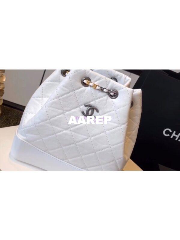 Replica Chanel Gabrielle Backpack A94485 White 4