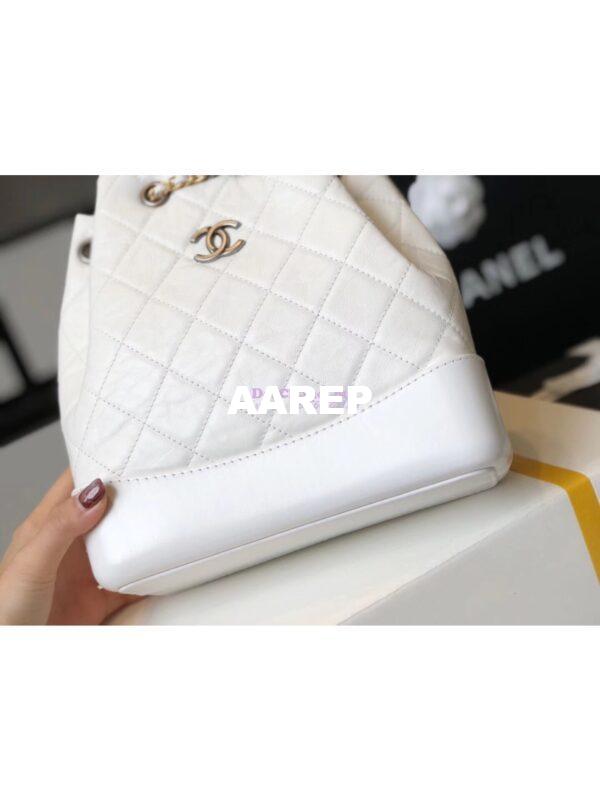 Replica Chanel Gabrielle Backpack A94485 White 9