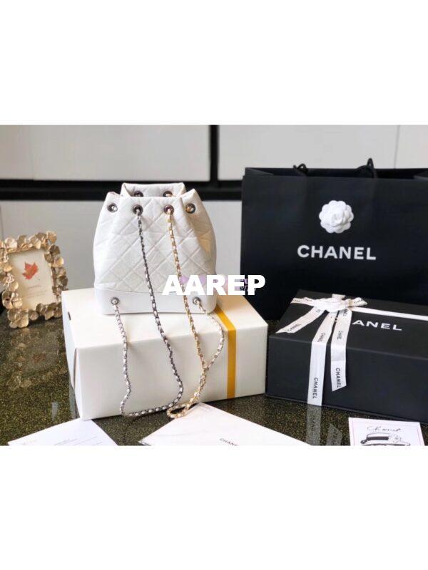 Replica Chanel Gabrielle Backpack A94485 White 11
