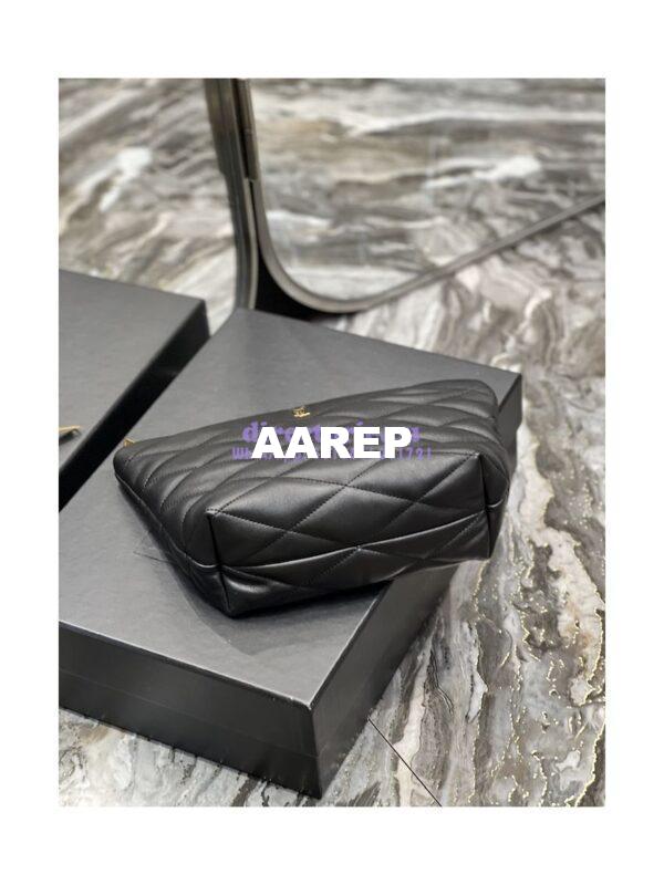 Replica YSL Saint Laurent Sade Pouch In Quilted Lambskin 6967791 Black 9