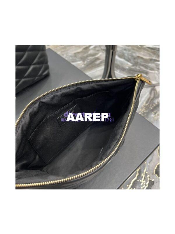 Replica YSL Saint Laurent Sade Pouch In Quilted Lambskin 6967791 Black 11