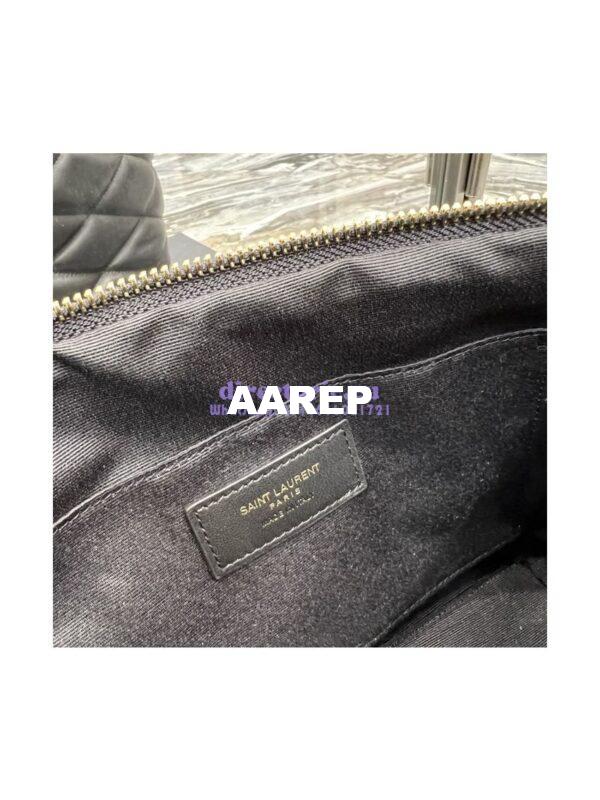 Replica YSL Saint Laurent Sade Pouch In Quilted Lambskin 6967791 Black 13