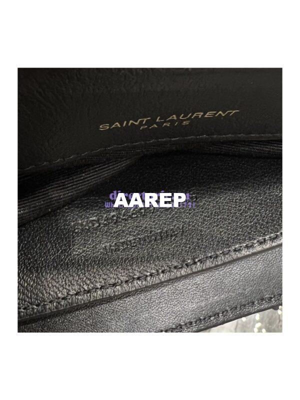 Replica YSL Saint Laurent Loulou Small Chain Bag In Quilted "Y" Leather, Satin And Sequins 494699 13