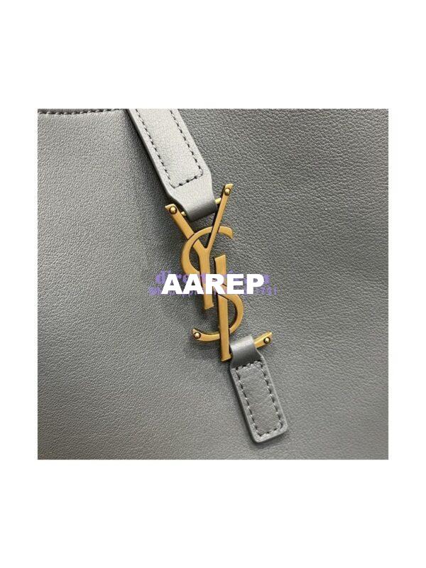 Replica YSL Saint Laurent Le 5 À 7 Soft Small Hobo Bag In Smooth Leather 713938 Storm 10
