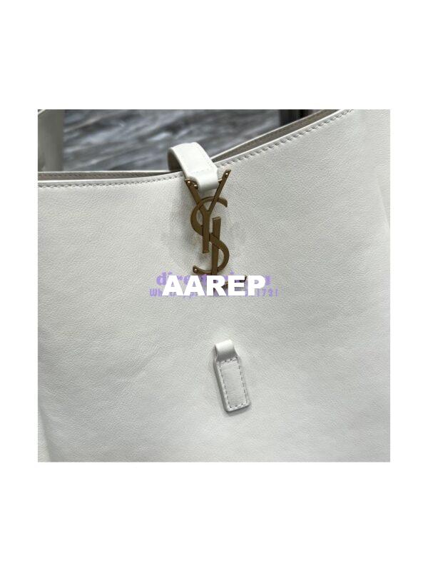 Replica YSL Saint Laurent Le 5 À 7 Soft Small Hobo Bag In Smooth Leather 713938 Blanc 8