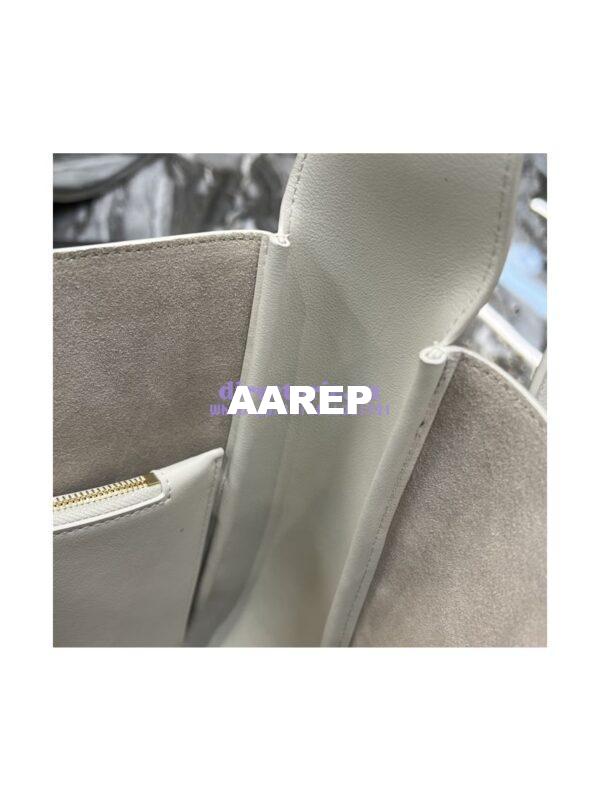 Replica YSL Saint Laurent Le 5 À 7 Soft Small Hobo Bag In Smooth Leather 713938 Blanc 9