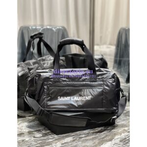 Replica YSL Saint Laurent Nuxx Duffle In Nylon 581374 Black