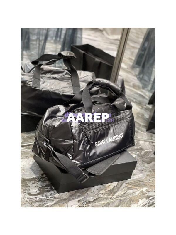 Replica YSL Saint Laurent Nuxx Duffle In Nylon 581374 Black 7