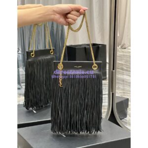 Replica YSL Saint Laurent Grace Small Chain Bag In Lambskin 6337530 Black