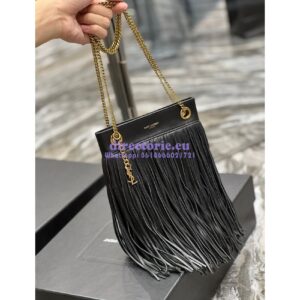 Replica YSL Saint Laurent Grace Small Chain Bag In Lambskin 6337530 Black 2