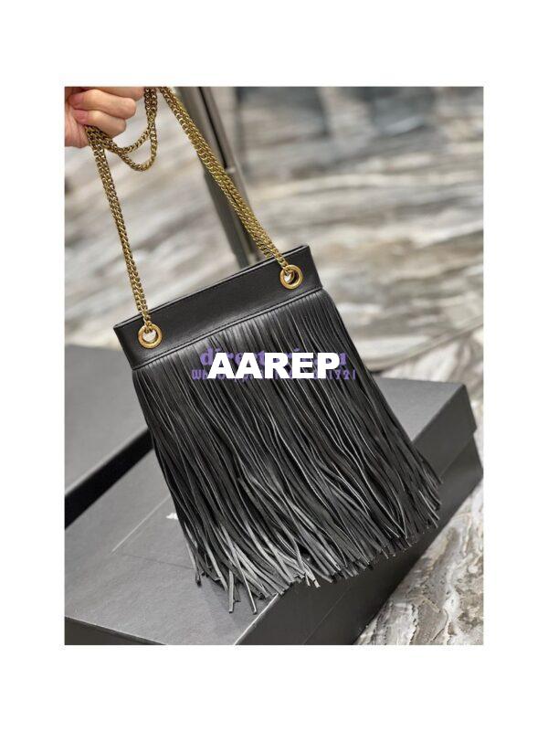 Replica YSL Saint Laurent Grace Small Chain Bag In Lambskin 6337530 Black 6
