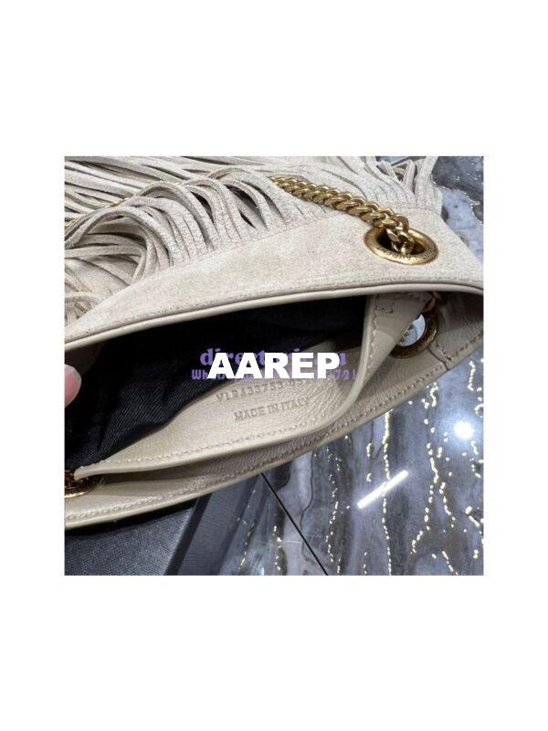 Replica YSL Saint Laurent Grace Small Chain Bag In Suede 6337530 Taupe 13