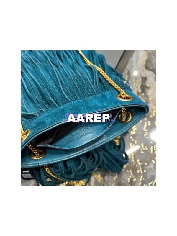 Replica YSL Saint Laurent Grace Small Chain Bag In Suede 6337530 Sea Turquoise 12
